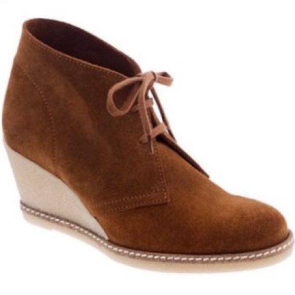 J. Crew Shoes - J. Crew MacAlister Brown Suede Wedge Boot